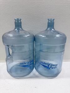 Mount Olympus 5-Gallon Plastic Water Bottles &ndash; Transparent Blue, Standard Dispenser Compatible