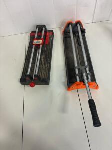 Plasplugs PT 212 and HDX 10214X Manual Tile Cutter, firestorm Black and decker 18V battery powered light.