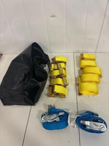 Tow Strap Kits, ( 6) heavy duty Tie downs and durable bag