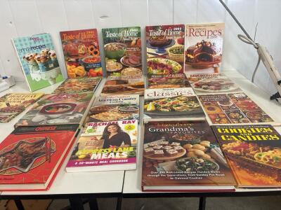 taste of home annual recipes (2002-2007)bettty Crocker, better Homes and garden, Sunset, and Rachel ray COOK BOOKS