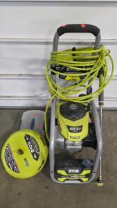 Ryobi 3300 PSI Gas Pressure Washer, Honda GCV190, 2.3 GPM, 15" Surface Cleaner, Foam Blaster