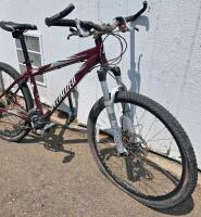 Specialized Rockhopper Hardtail Mountain Bike, RockShox Tora, 26", Disc Brakes, 3x9 Drivetrain - 2