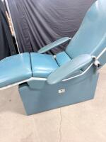 Electric Medical Exam/Procedure Chair with Adjustable Backrest and Leg Rest, Vinyl Upholstery - 4