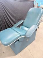 Electric Medical Exam/Procedure Chair with Adjustable Backrest and Leg Rest, Vinyl Upholstery - 5