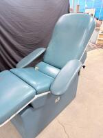 Electric Medical Exam/Procedure Chair with Adjustable Backrest and Leg Rest, Vinyl Upholstery - 7