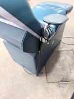 Electric Medical Exam/Procedure Chair with Adjustable Backrest and Leg Rest, Vinyl Upholstery - 10