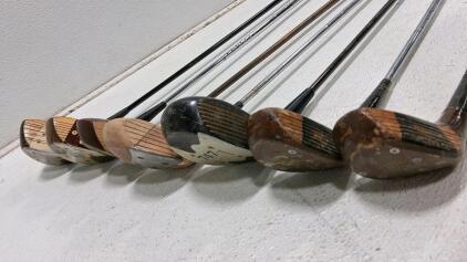 Vintage Elite MV2 Persimmon Golf Woods Set (7 Clubs), Steel Shafts, Right-Handed