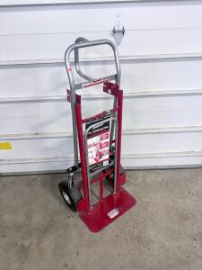 Milwaukee 3-in-1 Convertible Hand Truck, 800 lb Capacity, Steel Frame, 10" Flat-Free Tires, USA Made