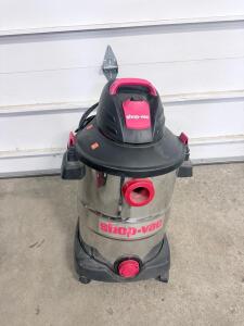 Shop-Vac Wet/Dry Vacuum, Approx. 12 Gal, 5.5 Peak HP, Stainless Steel Tank
