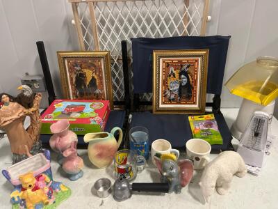 Disney Mugs, Native American Art Prints, Stadium Seats, Figurines, Popcorn Maker, Cocomelon Set