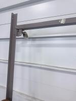 Rustic Wooden Log Headboard with Metal Rails and Wooden Risers, Queen/Full Size - 3