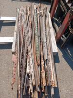 Studded Steel T-Posts, 5&ndash;7 ft, Approx. 10+pcs, Rusted Condition