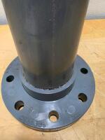 Spears 3" CPVC SCH 80 Flanged Pipe Spool, 90&deg; Elbow, ANSI 4" Ends, NSF-61, Industrial - 3