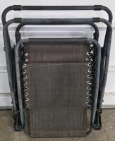 Zero Gravity Lounge Chairs, Set of 2, Metal Frame, Mesh Fabric, Adjustable Headrests - 2