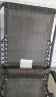 Zero Gravity Lounge Chairs, Set of 2, Metal Frame, Mesh Fabric, Adjustable Headrests - 5