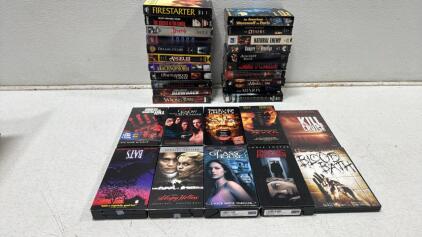 Horror/Thriller VHS & DVD Lot &ndash; 30 Titles Including Sealed Copies