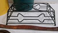 Dog Accessories Bundle: Storage Containers, Feeder Stand, Leashes, Collar - 4