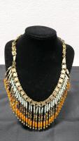 10+ Piece Costume Jewelry Lot: Boho, Coin, Beaded, Pendant & Choker Statement Necklaces Mixed Styles - 2