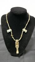 10+ Piece Costume Jewelry Lot: Boho, Coin, Beaded, Pendant & Choker Statement Necklaces Mixed Styles - 4