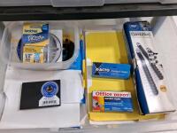 Rolling Storage Cart, 4 Drawers, Brother Tape, Office Supplies, Staples, GBC CombBind, Mouse - 2