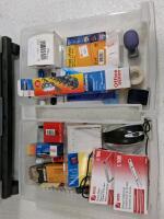 Rolling Storage Cart, 4 Drawers, Brother Tape, Office Supplies, Staples, GBC CombBind, Mouse - 3