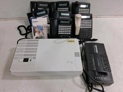 Comdial DX-80 Digital Phone System Bundle &ndash; 7 Handsets, KSU, Minuteman UPS, User Guide Included