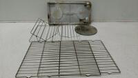 Coleman 28QT Cooler, Hand Saw, Wire Racks, Grilling & Kitchen Lot - 4