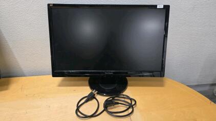 ViewSonic VA2246MH-LED 22" Full HD HDMI Monitor, Built-in Speakers, VA Panel, SN: V1W191209706 POWERS ON