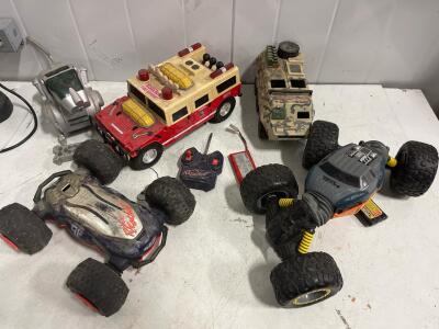 Tonka Ricochet RC Stunt Cars, Fire Rescue Hummer, Lanard Armored, Robotic Dog Bundle