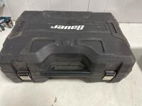Bauer 1678E-B Variable Speed Deep Cut Portable Bandsaw Kit with 5" x 5" Cutting Capacity-item has been tested and works fine. Like-new condition - 4