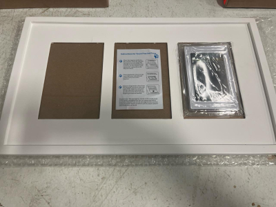 (4) Cozyzoe Dog Paw Print Kit with White Frame, Touch-Free Ink, and Multi-Opening Design