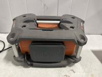 RIDGID R84089 Jobsite Radio &ndash; 18V Hybrid, Bluetooth, USB Charging, Rugged Design-item powers on and works fine - 2
