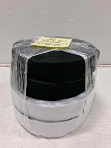 2" Black Hook & Loop Fastener Tape, 4 Rolls, 25 yd Each, Sew-On & PSA Adhesive