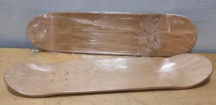 31" Maple Skateboard Deck, 7-Ply, Medium Concave, Natural Finish