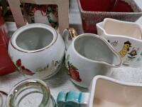 Large Kitchenware & Decor Lot, Spode Christmas Tree, House Bag, 30+ Mixed Ceramics & Serveware - 3