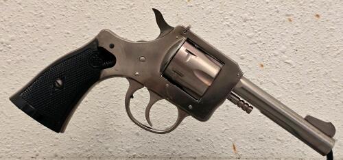 H&R Model 733 .32 S&W Long Revolver, Nickel, 4" Barrel, 6-Shot, Serial AP104502