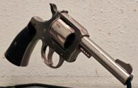 H&R Model 733 .32 S&W Long Revolver, Nickel, 4" Barrel, 6-Shot, Serial AP104502 - 6