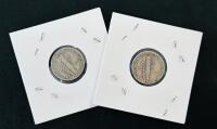 1942 & 1944 Mercury Dimes &ndash; 90% Silver, Circulated Condition - 4