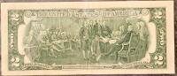 1976 U.S. Federal Reserve $2 Bill &ndash; Two Dollar Note, Used, Series L29772063A & K37668147A - 3