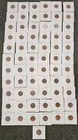 Lincoln Wheat Cent Collection 1929-1958, 67 Coins, Mixed Denver/San Francisco/Philadelphia Mints