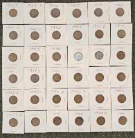 Lincoln Wheat Cent Collection 1929-1958, 67 Coins, Mixed Denver/San Francisco/Philadelphia Mints - 2