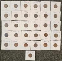 Lincoln Wheat Cent Collection 1929-1958, 67 Coins, Mixed Denver/San Francisco/Philadelphia Mints - 3