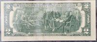 1976 U.S. Federal Reserve $2 Bill &ndash; Two Dollar Note, Used, Series F41562026A & F40391192A - 3