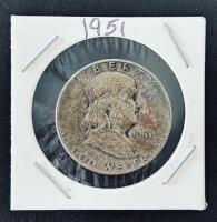 1951 Franklin Half Dollar U.S. Silver Coin