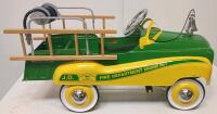 John Deere Fire Department Engine No.1 Pedal Car, Alpha International, Steel, Wood Ladders, Bell - 3