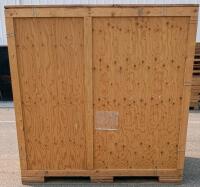 (9) Large Heavy-Duty Plywood Shipping Crates, Steel Brackets, Lot of 9 Total - 4