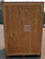 (9) Large Heavy-Duty Plywood Shipping Crates, Steel Brackets, Lot of 9 Total - 5