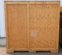 (9) Large Heavy-Duty Plywood Shipping Crates, Steel Brackets, Lot of 9 Total - 7