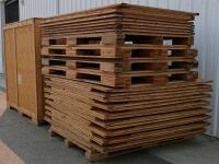 (9) Large Heavy-Duty Plywood Shipping Crates, Steel Brackets, Lot of 9 Total - 9