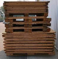 (9) Large Heavy-Duty Plywood Shipping Crates, Steel Brackets, Lot of 9 Total - 10